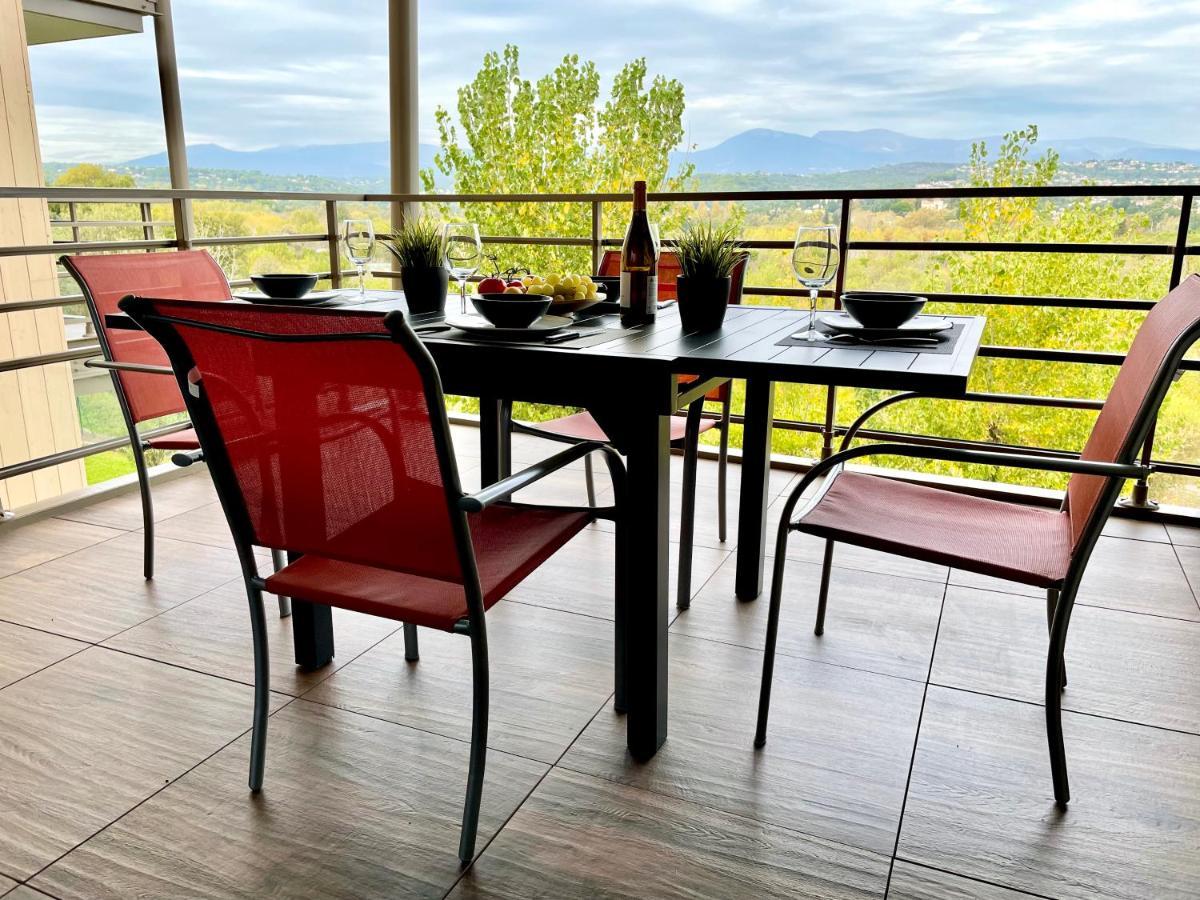 Superbe Appartement, Piscine, Vue Mer Et Montagnes アンティーブ エクステリア 写真
