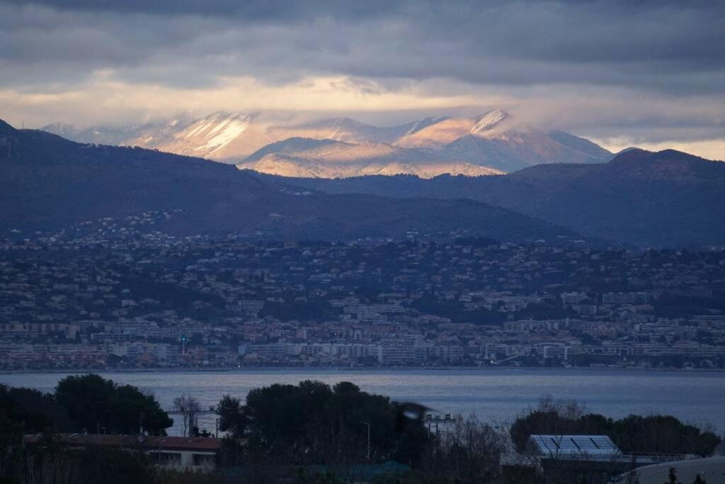 Superbe Appartement, Piscine, Vue Mer Et Montagnes アンティーブ エクステリア 写真